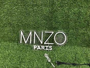 Brighten Up Your Space: Mnzo Paris White LED Neon Sign, Perfect for Office, Home Decor, and Chic Events