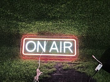 Brighten Your Studio, Bar, or Home Theater Ambiance with the On Air LED Neon Sign.