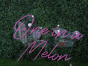 Brighten Up Your Bar, Office, or Wedding with the One In A Melvn Pink LED Neon Sign.