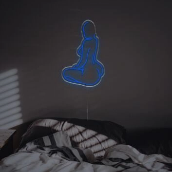 Enhance Your Bar or Man Cave Ambiance with the Naked Lady Profile View LED Neon Sign.