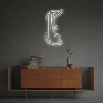 Brighten Your Space with the Standing Dachshund LED Neon Sign – Perfect for Home Decor, Offices, and Quirky Cafes.