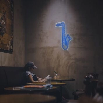 Set the stage in your bar or jazz lounge with the stylish Saxophone LED Neon Sign.