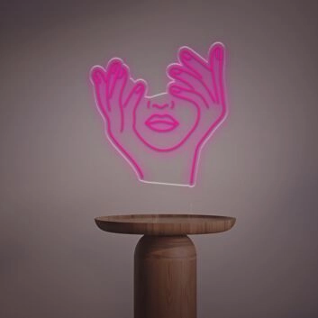 Brighten Up Your Space: Trippy Face LED Neon Sign Perfect for Bars, Home Décor, and Funky Parties