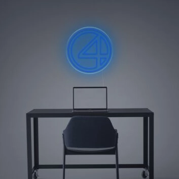 Light Up Your Space: Fantastic Four LED Neon Sign for Bars, Weddings, and Vibrant Home Decor