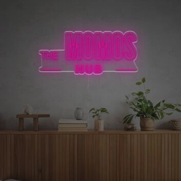 Brighten Your Bars, Weddings, and Home Décor with The Momos Hub LED Neon Sign.