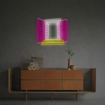 Bring a Vibrant Glow to Your Room, Office, or Bar with the Window View LED Neon Sign.