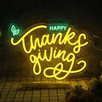 Elevate your Thanksgiving vibes at home, office, or festive gatherings with the Happy Thank Giving Day LED Neon Sign.