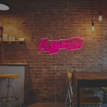 Brighten Up Your Bar, Wedding, and Home Decor with the Passionate LED Neon Sign.