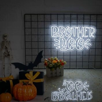 Light Up Your Nights: Brother Boo LED Neon Sign Perfect for Bars, Weddings, and Home Decor
