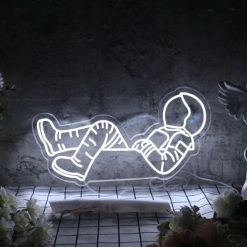 Brighten Your Space: Chilling Astrinaut LED Neon Sign for Home Decor, Office Vibes, and Party Illuminations.