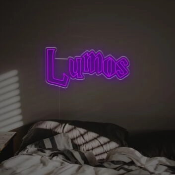 Brighten Up Your Space: Lumos LED Neon Sign - Perfect for Home Decor, Office Ambiance, and Celebratory Events