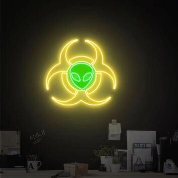Transform Your Space with the Alien Neon Sign: Perfect for Home Decor, Bars, and Sci-Fi Themed Parties.