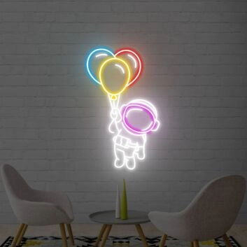 Elevate Your Space: Astronaut Neon Signs Spaceman Led Signs Wall Decoration Neon Lights, Perfect for Home, Office, and Cosmic Themed Events.