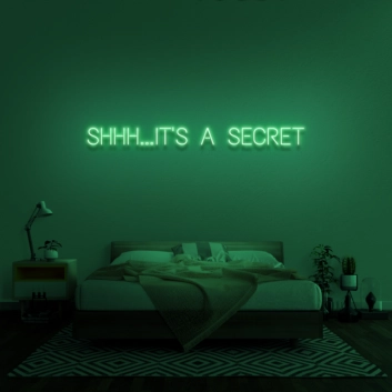 &#39;Shhh...It&#39;s A Secret&#39; Neon Sign