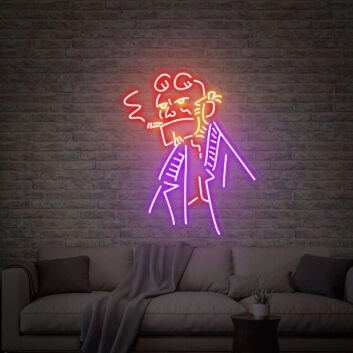 Brighten Up Your Space: Fantastic Four Hellboy Neon Sign Wall Decor for Home, Office, and Entertainment Venues
