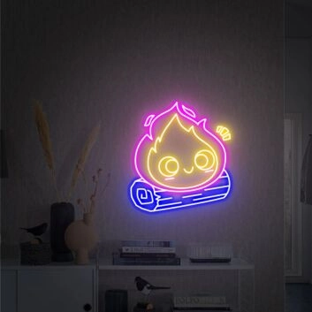 Add a Warm Glow to Any Occasion: Perfect for Home Decor, Offices, Stores, Bars, Weddings, and Parties with the Fire Led Sign Fire Light Up Sign Bonfire Neon Sign.