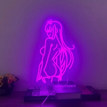 Brighten Your Space: Franxx Darling Neon Sign for Versatile Decor - Perfect for Game Rooms, Home Offices, and Chic Bars