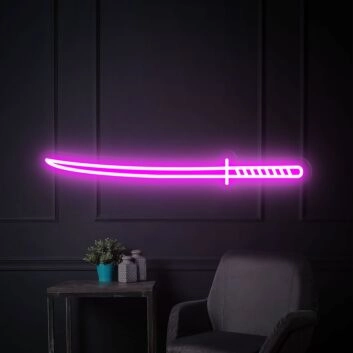Brighten Up Any Space with Katana Led Neon Light Neon Sign - A Versatile Decor for Bedroom, Bar, Storefronts, and Themed Events