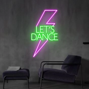 Brighten Your Bedroom, Office, or Party: Lets Dance Neon Sign Bedroom Led Neon Sign