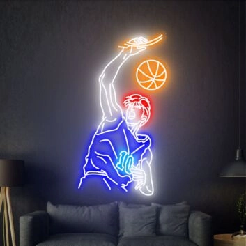 Slam Dunk Sakuragi Hanamichi Neon Sign Wall Decor: Brighten Up Your Home, Office, or Bar with Anime Flair.