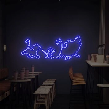 Brighten Your Space with The Lion King Neon Sign: A Perfect Addition for Game Rooms, Home Bars, and Vibrant Parties.