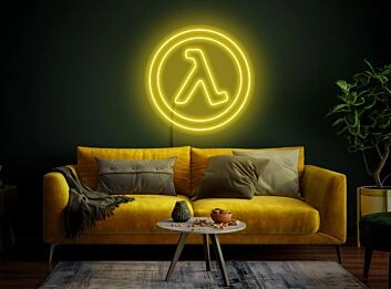 Brighten Up Your Gaming Space, Party, or Man Cave with the Half Life Neon Sign - Perfect for Gamers Seeking to Add a Radiant Touch of Half Life Wall Decor and Art.