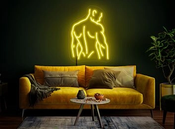 Elevate Your Bar, Home Decor, or Party Ambiance with the Aesthetic Naked Man Neon Sign - Perfect for Creating a Bold Statement.