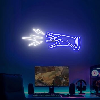 Enhance Your Gaming Space or Party Ambiance with the Bioshock Plasmids LED Neon Sign, Perfect for Game Rooms, Bars, and Geek Chic Weddings.