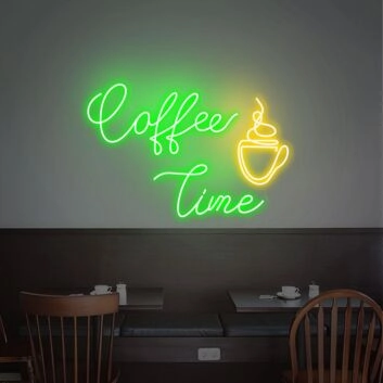 Brighten Your Cafe or Home Kitchen with the Coffee Shop Kitchen Wall Decor Led Neon Sign, Perfect for Bars and Parties Too!