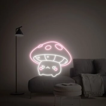 Brighten Up Your Spaces: Perfect for Bedroom, Living Room, Bars, and Parties - Mushroom Led Neon Sign Wall Decor Bedroom Living Room Decoration.