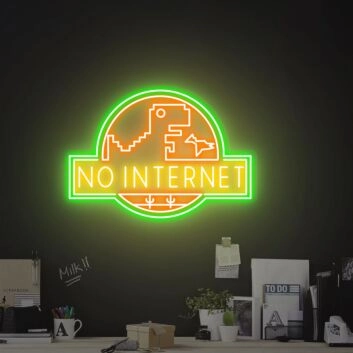 Brighten Up Your Gaming Nights and Social Gatherings with the No Internet Led Neon Sign Game Room Wall Decor Art for Home, Bars, and Parties.