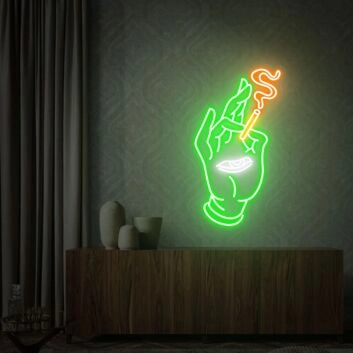 Brighten Your Home, Office, or Bar: The Versatile Smoking Hand-Eye Led Neon Sign Wall Decor Customized Led Neon Sign Neon Light Sign Art for a Unique Atmosphere.