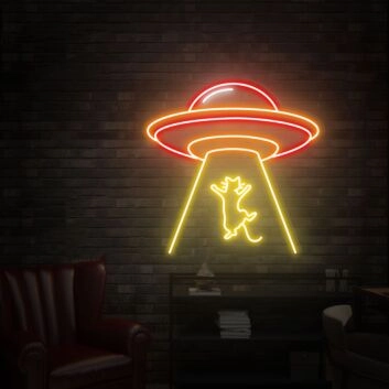 Brighten Your Nights: Ufo Led Neon Sign for Lively Home Ambiance, Bedroom Chic, and Electrifying Party Vibes