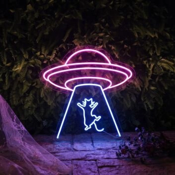 Brighten Your Nights: Ufo Led Neon Sign for Lively Home Ambiance, Bedroom Chic, and Electrifying Party Vibes