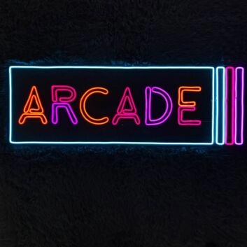 Level Up Your Entertainment Space: Perfect for Home, Bar, and Arcade with the Arcade Game Machine LED Neon Sign