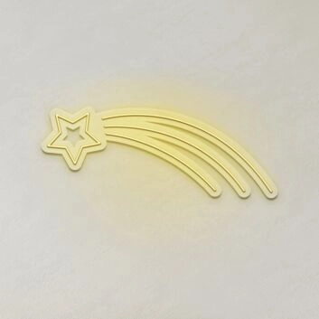 Shooting Star LED Sign