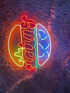 Light Up Your Restaurant, Bar, or Home Party Scene with the Vibrant Burgers Store LED Neon Sign, Perfect for Adding a Unique Burger-Themed Decor