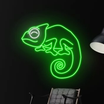 Transform Your Space: Chameleon Led Sign for Vibrant Home Decor, Playful Kid&#039;s Rooms, and Unforgettable Party Ambiance.