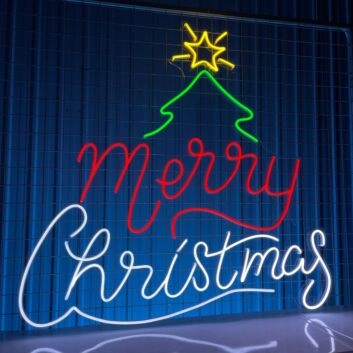 Brighten Your Holiday Season: Perfect for Home, Store, and Office with Christmas Tree Neon Light Christmas Decor