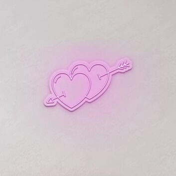 Heart Arrow LED Neon Sign