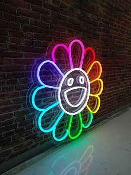 Takashi Murakami Flower LED Sign