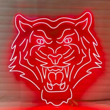Tiger Head LED Neon Sign