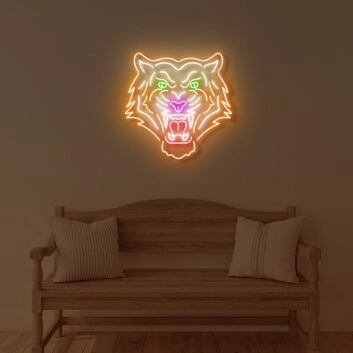 Tiger Head LED Neon Sign