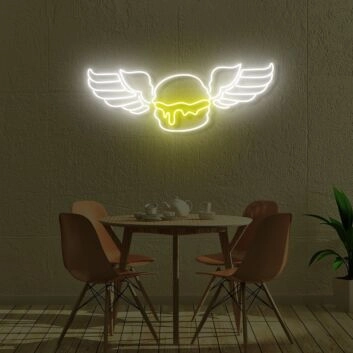 Burger Angel LED Sign