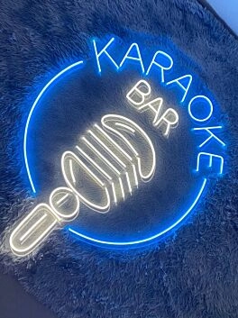 Elevate Your Entertainment Space - Perfect for Parties, Home Bars, and Podcast Studios with the Karaoke Bar Led Neon Sign Podcast Neon Led Light.