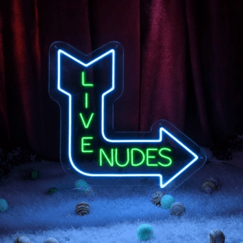 Live Nudes Led Neon Sign Restaurant Decor Bar Club Decor