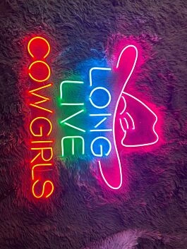 Long Live Cowgirl Led Neon Sign Texas Cowgirl Neon Led Sign