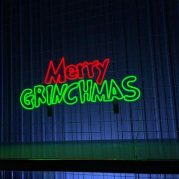 Merry Grinchmas Led Neon Sign Custom Text Grinchmas Led Neon Sign