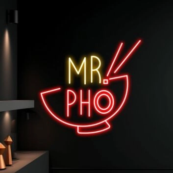 Mrpho Logo Restaurant Led Neon Sign Pho Noodle Neon Led Sign