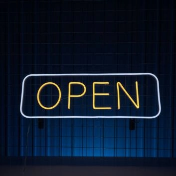 Open Led Neon Sign We Are Open Welcome Decor Led Sign